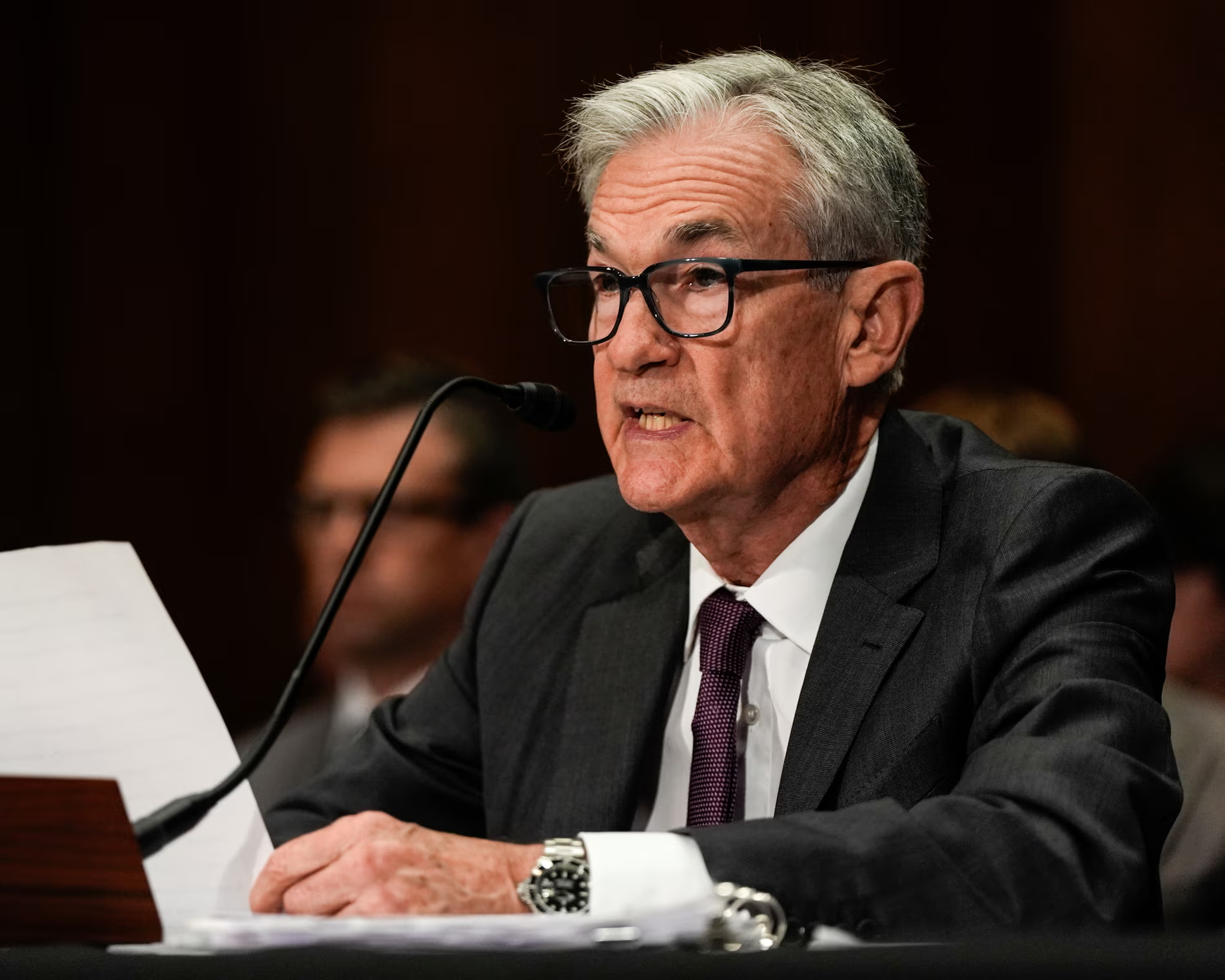 Fed would have cut US interest rates by now if it weren’t for Trump’s tariffs, says Jerome Powell – as it happened
